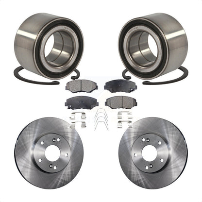 Wheel Bearing Disc Brake Rotors And Ceramic Pads Front Kit For Honda Civic