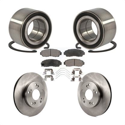 Wheel Bearing Disc Brake Rotors And Ceramic Pads Front Kit For Honda Civic