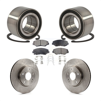 Wheel Bearing Disc Brake Rotors And Ceramic Pads Front Kit For Honda Civic