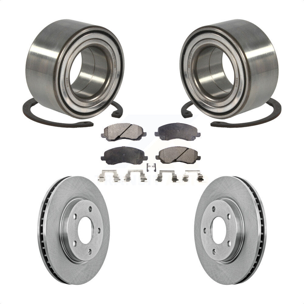 Wheel Bearing Disc Brake Rotor Pad Front Kit For Mitsubishi Lancer Dodge Caliber
