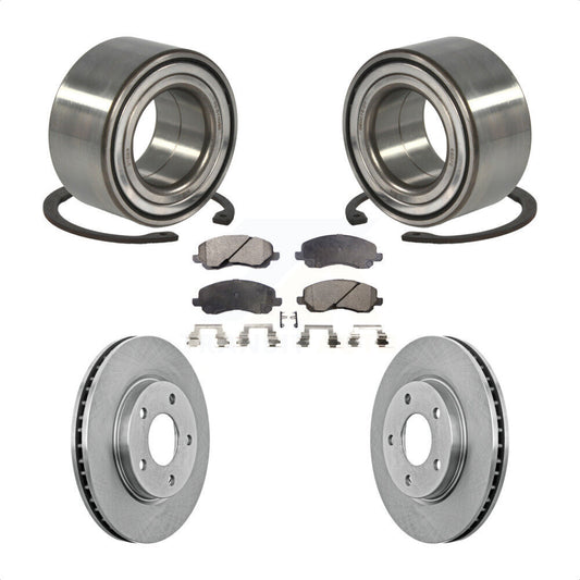 Wheel Bearing Disc Brake Rotor Pad Front Kit For Mitsubishi Lancer Dodge Caliber
