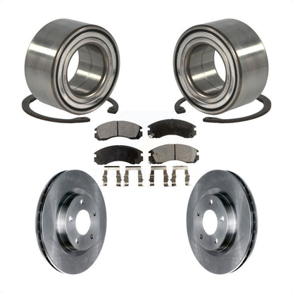Wheel Bearing Disc Brake Rotor And Pads Front Kit For 2017 Mitsubishi Lancer FWD