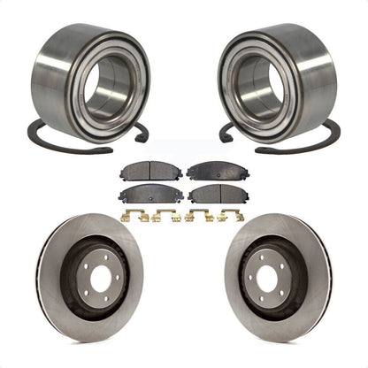 Wheel Bearing Disc Brake Rotor & Pad Front Kit For 2008-2009 Dodge Caliber SRT-4