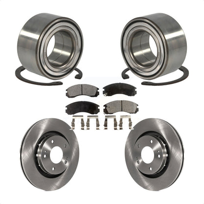 Wheel Bearing Brake Rotor And Pad Front Kit For Mitsubishi Outlander PHEV Lancer