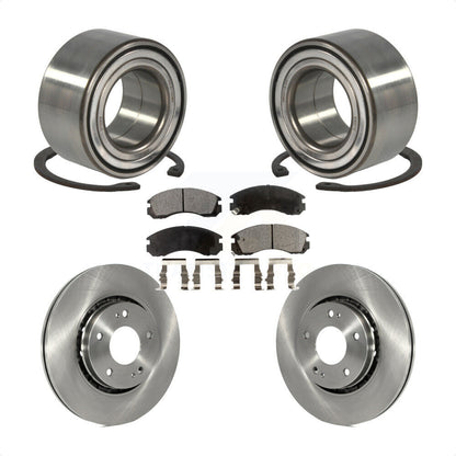 Wheel Bearing Brake Rotor Pads Front Kit For Mitsubishi Lancer Ralliart with AWD