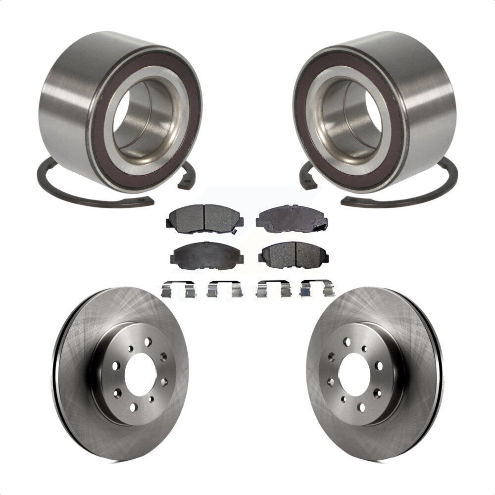 Wheel Bearing Disc Brake Rotors And Ceramic Pads Front Kit For Honda Insight