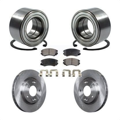 Wheel Bearing Disc Brake Rotors And Ceramic Pads Front Kit For Hyundai Elantra