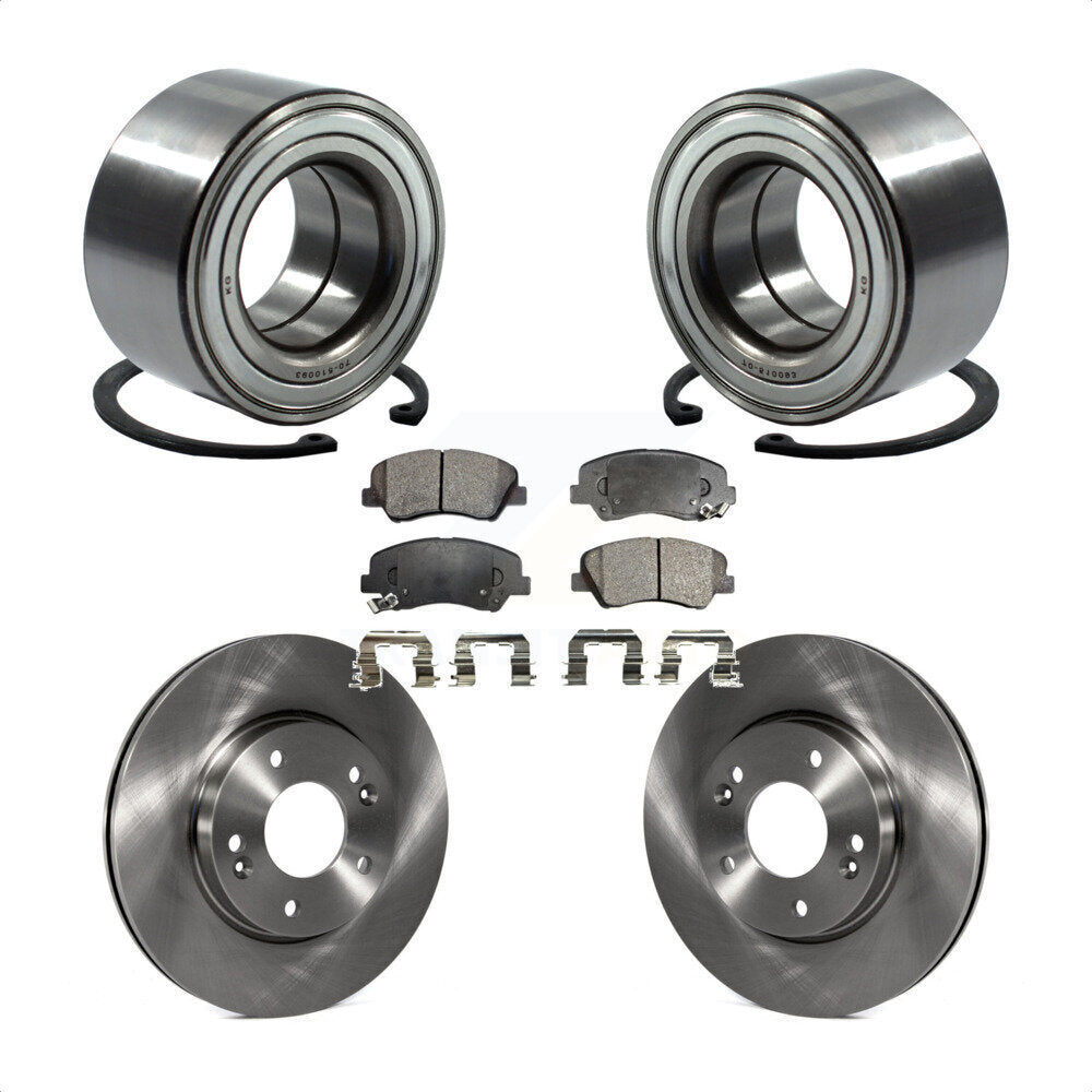 Wheel Bearing Brake Rotor Pads Front Kit For Hyundai Elantra GT Kia Forte Forte5