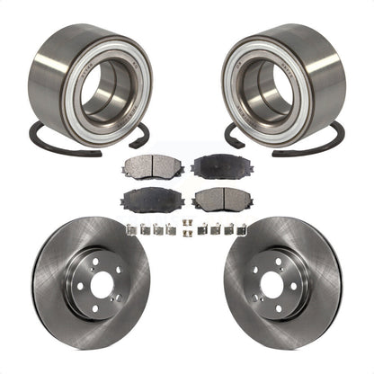 Wheel Bearing Disc Brake Rotor And Ceramic Pads Front Kit For 2008-2014 Scion xD