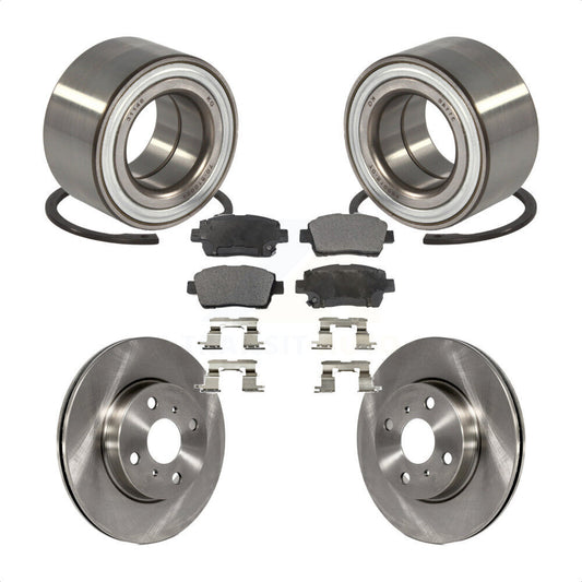 Wheel Bearing Disc Brake Rotors And Ceramic Pads Front Kit For Scion iQ