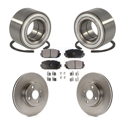 Wheel Bearing Disc Brake Rotors And Ceramic Pads Front Kit For Toyota Yaris