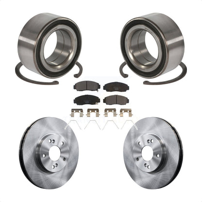 Wheel Bearing Disc Brake Rotors And Pads Front Kit For Honda Accord Acura TSX