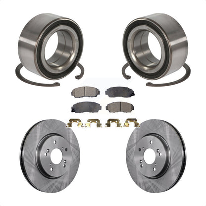 Wheel Bearing Disc Brake Rotors And Pads Front Kit For Honda Accord Crosstour