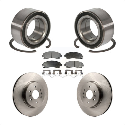 Wheel Bearing Disc Brake Rotor And Ceramic Pads Front Kit For 2009-2014 Acura TL