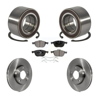 Wheel Bearing Disc Brake Rotors And Ceramic Pads Front Kit For Mazda 3 Sport