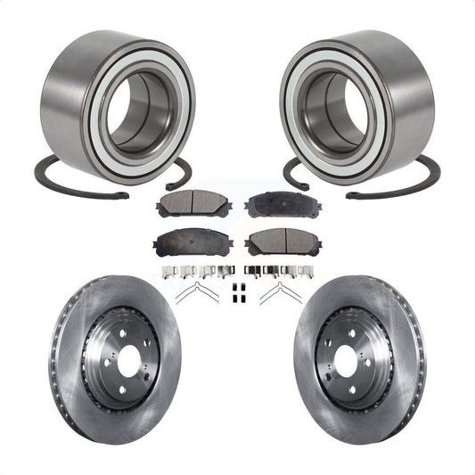 Wheel Bearing Brake Rotor Pad Front Kit For Toyota Highlander Sienna Lexus RX350