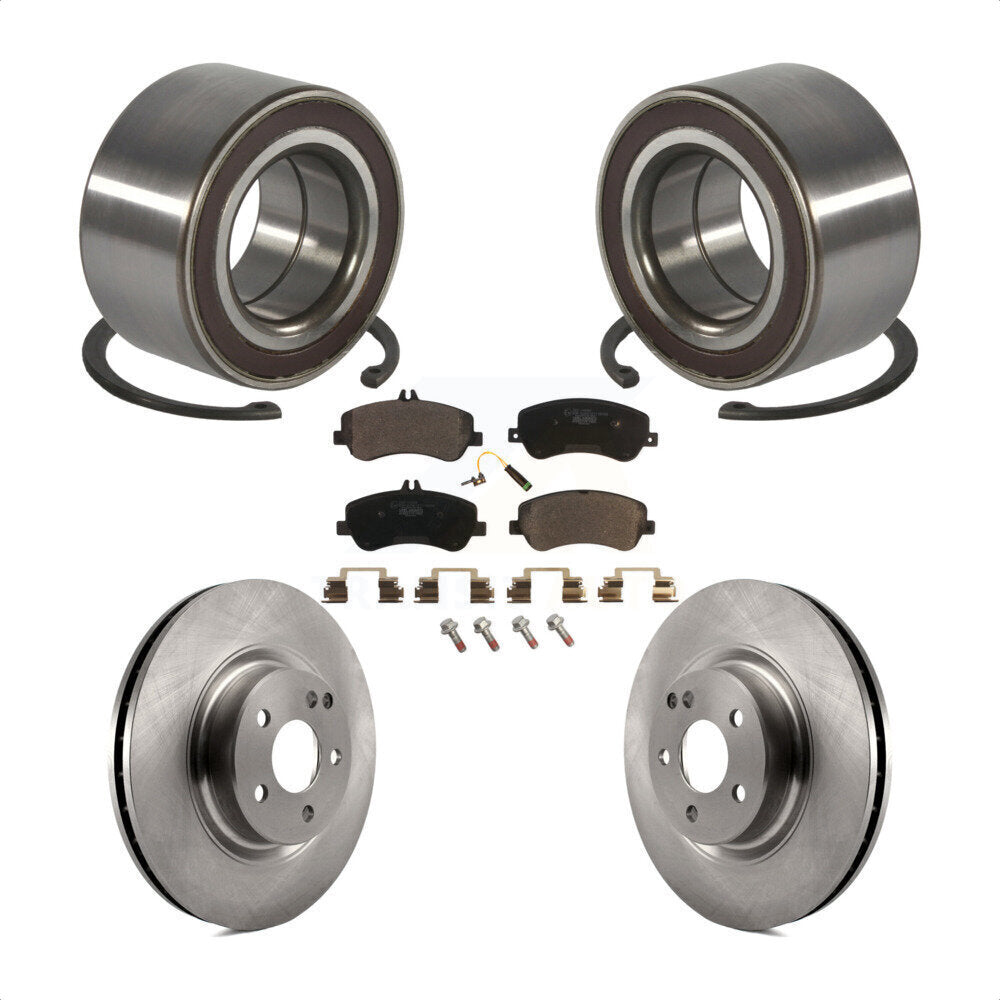 Wheel Bearing Disc Brake Rotor And Pad Front Kit For Mercedes-Benz GLK350 GLK250