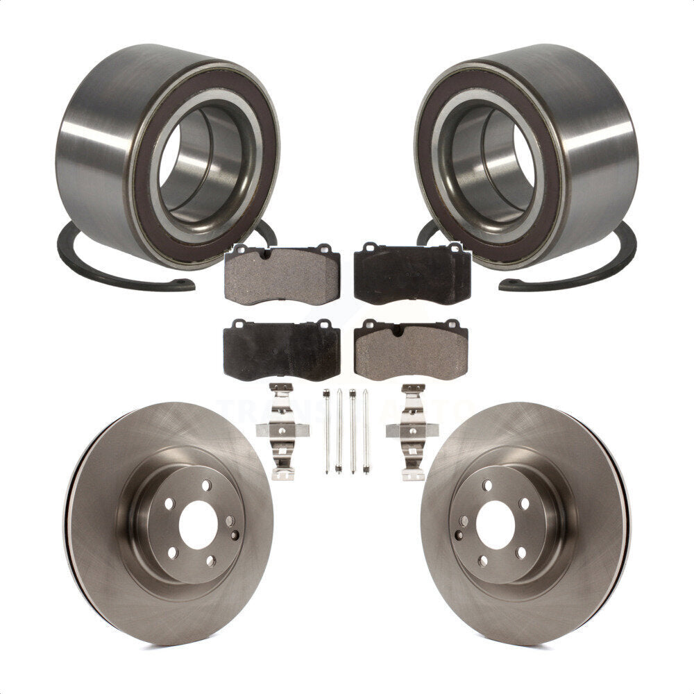 Wheel Bearing Disc Brake Rotor & Pad Front Kit For Mercedes-Benz S550 CL550 S350
