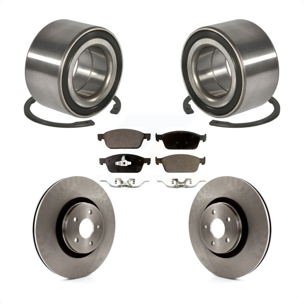 Wheel Bearing Disc Brake Rotors And Pads Front Kit For Ford Focus Lincoln MKC