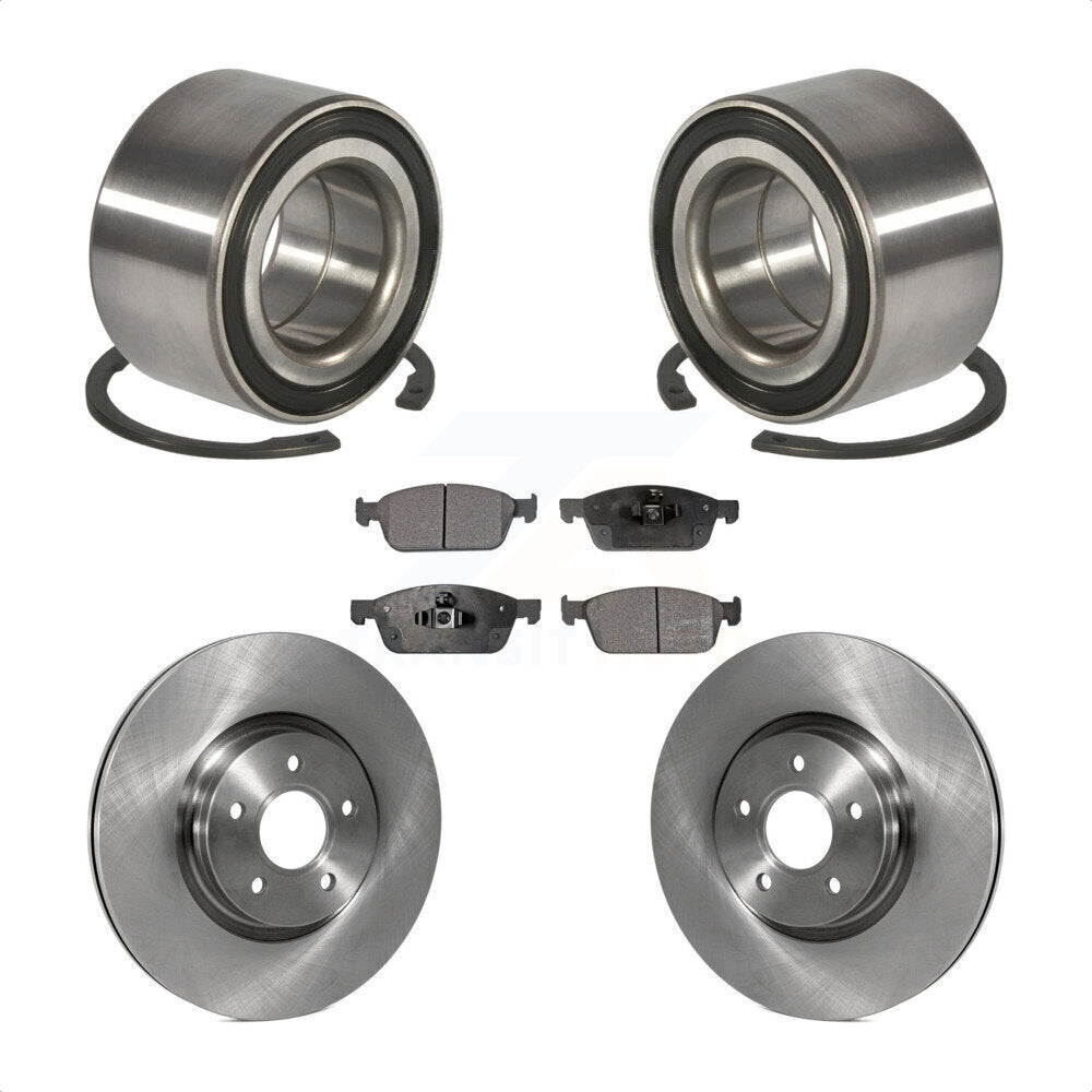 Wheel Bearing Brake Rotor Pads Front Kit For Ford Escape Transit Connect Lincoln