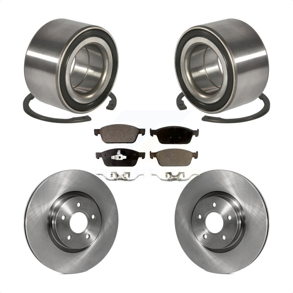 Wheel Bearing Brake Rotor Pad Front Kit For Ford Focus With 320mm Diameter