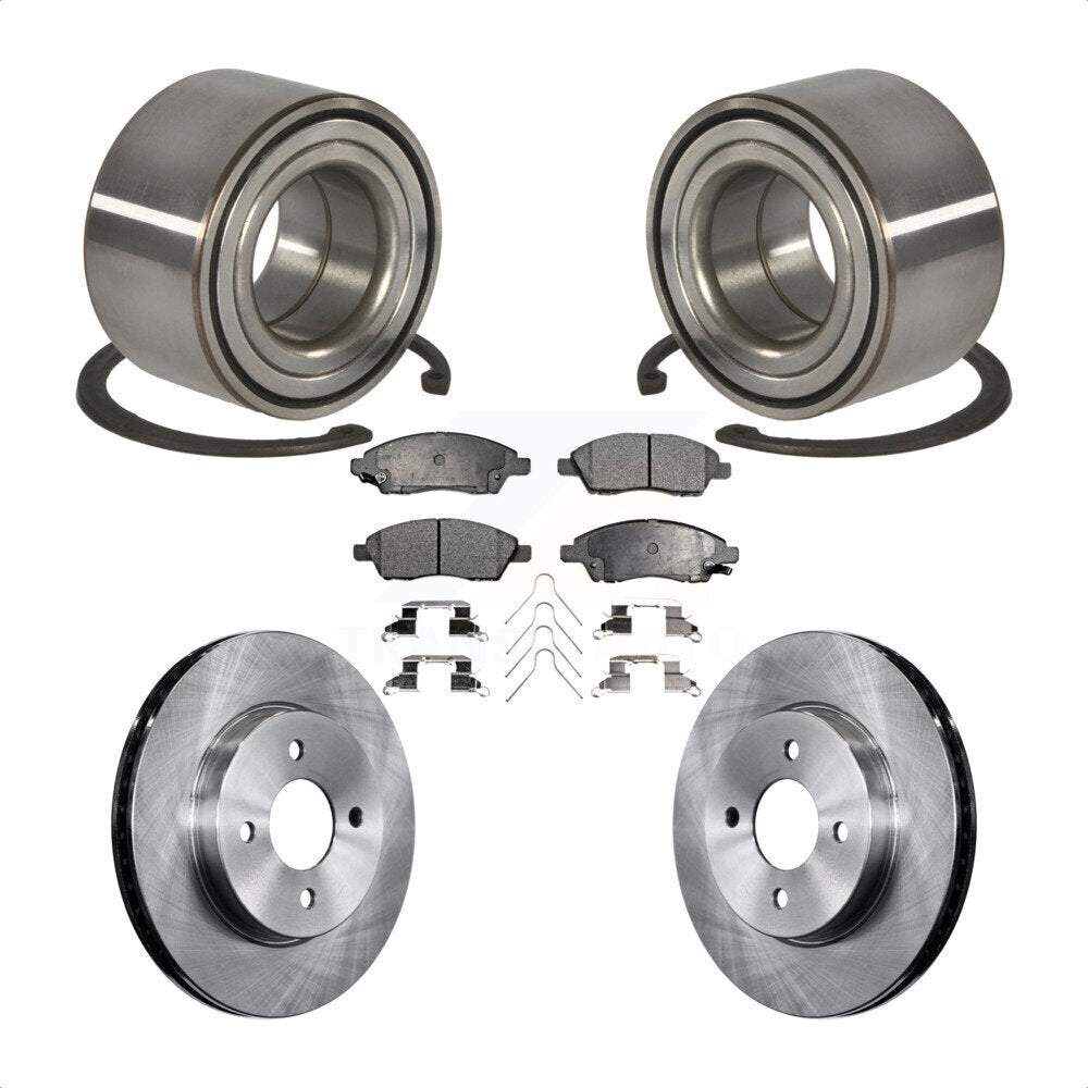 Wheel Bearing Disc Brake Rotors And Pads Front Kit For Nissan Micra Versa Note