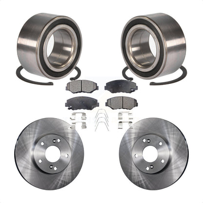 Wheel Bearing Disc Brake Rotors And Ceramic Pads Front Kit For Honda Accord