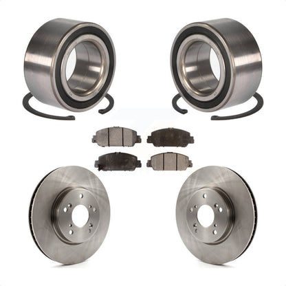 Wheel Bearing Disc Brake Rotors And Ceramic Pads Front Kit For Honda Accord