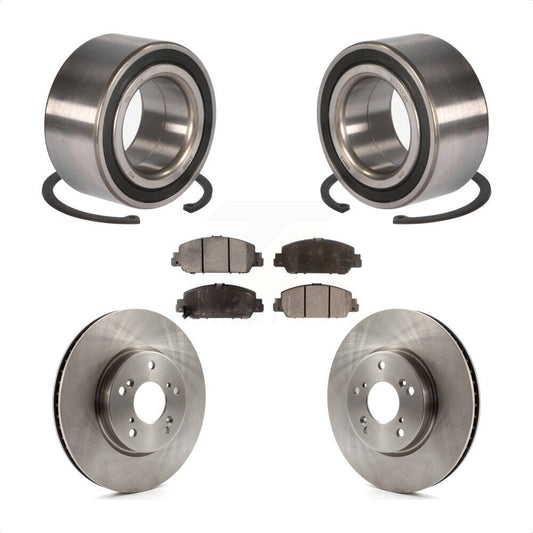 Wheel Bearing Disc Brake Rotors And Ceramic Pads Front Kit For Honda Accord
