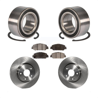 Wheel Bearing Disc Brake Rotors And Ceramic Pads Front Kit For Honda Accord