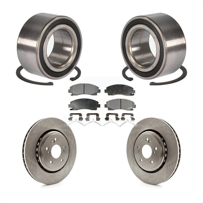 Wheel Bearing Disc Brake Rotor And Ceramic Pad Front Kit For 2015-2020 Acura TLX