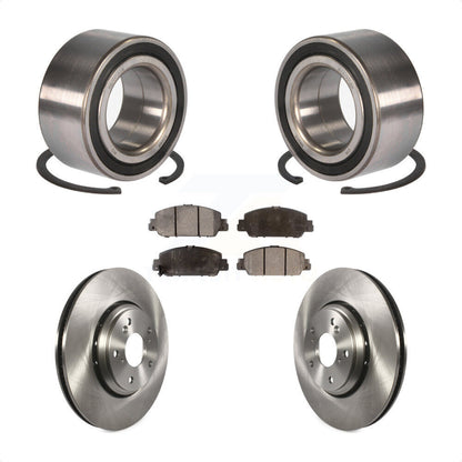 Wheel Bearing Disc Brake Rotors And Ceramic Pads Front Kit For Honda Accord