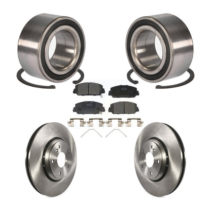 Wheel Bearing Disc Brake Rotors And Ceramic Pads Front Kit For Honda Accord