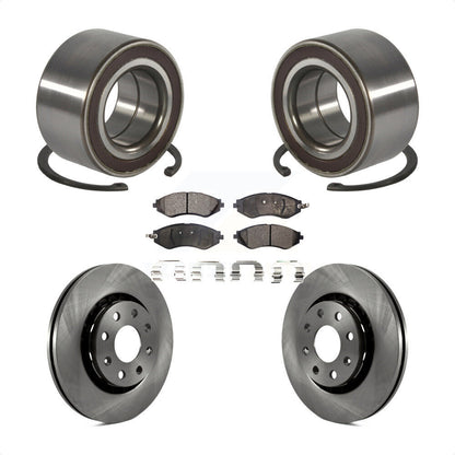 Wheel Bearing Disc Brake Rotor & Pads Front Kit For 2014-2016 Chevrolet Spark EV