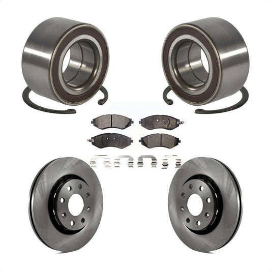Wheel Bearing Disc Brake Rotor & Pads Front Kit For 2014-2016 Chevrolet Spark EV
