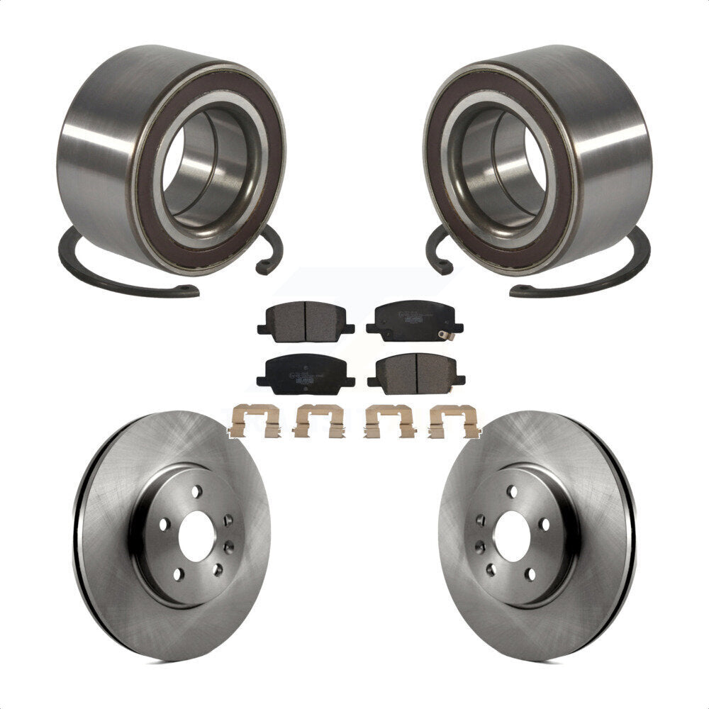 Wheel Bearing Disc Brake Rotor And Pad Front Kit For Buick Encore Chevrolet Trax