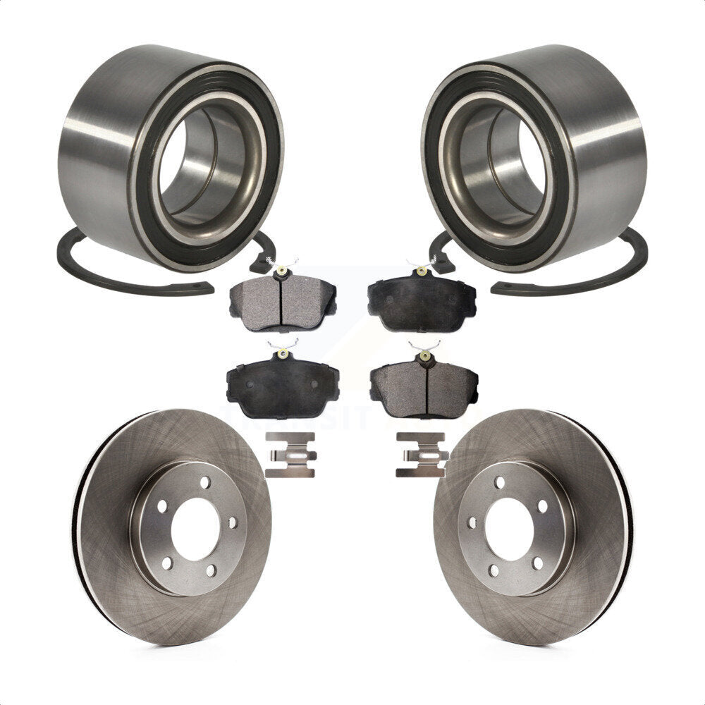 Wheel Bearing Disc Brake Rotors And Pads Front Kit For 1994-1995 Ford Taurus SHO