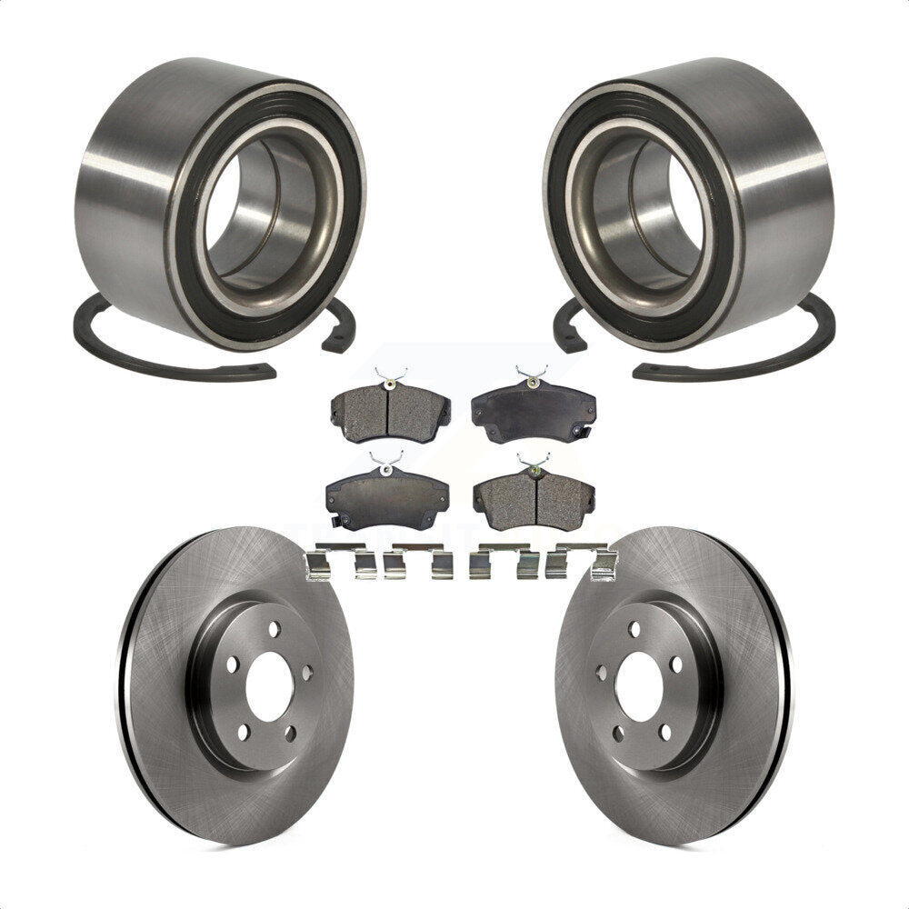 Wheel Bearing Disc Brake Rotor And Ceramic Pad Front Kit For Chrysler PT Cruiser