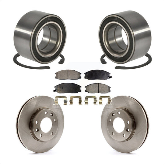Wheel Bearing Disc Brake Rotors And Ceramic Pads Front Kit For Kia Sedona