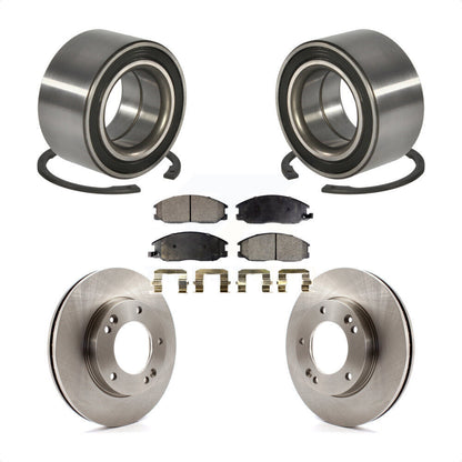 Wheel Bearing Disc Brake Rotors And Pads Front Kit For 2007-2009 Kia Sorento