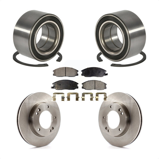 Wheel Bearing Disc Brake Rotors And Pads Front Kit For 2007-2009 Kia Sorento