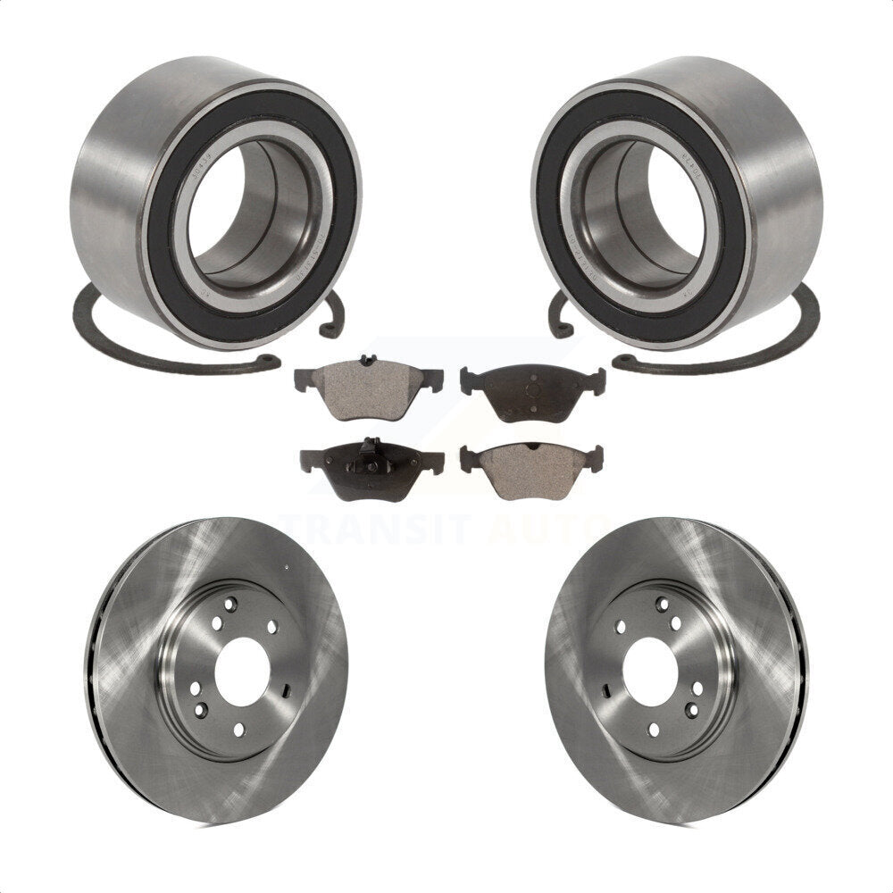 Wheel Bearing Disc Brake Rotor And Ceramic Pads Front Kit For Mercedes-Benz E320