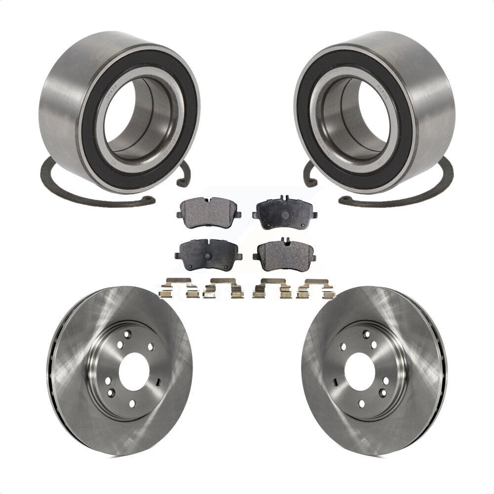 Wheel Bearing Brake Rotor & Pads Front Kit For Mercedes-Benz C280 C240 C320 C350