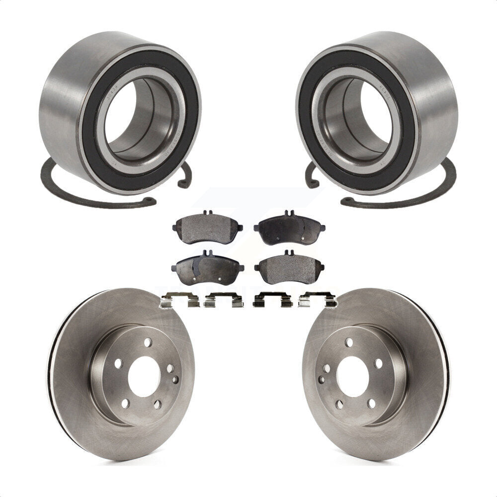 Wheel Bearing Disc Brake Rotors And Pads Front Kit For Mercedes-Benz C250 AWD