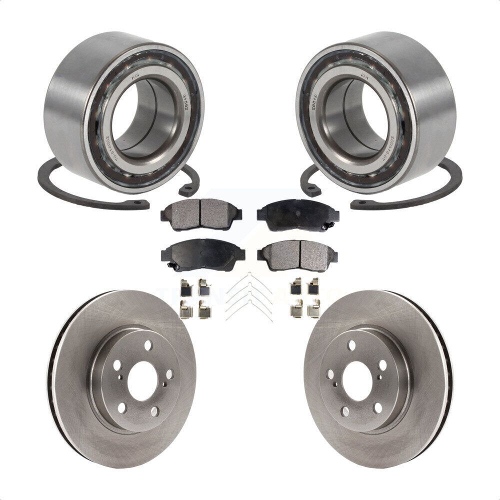 Wheel Bearing Disc Brake Rotor And Pads Front Kit For 1994-1997 Toyota Celica ST