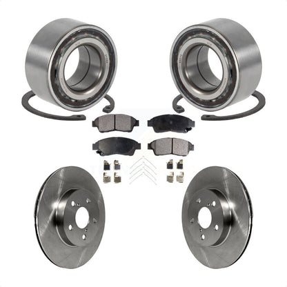 Wheel Bearing Disc Brake Rotors And Pads Front Kit For 1996-2000 Toyota RAV4
