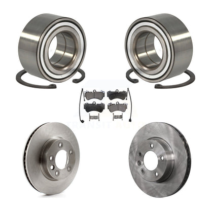 Wheel Bearing Brake Rotor & Pad Front Kit For Porsche Cayenne Volkswagen Touareg
