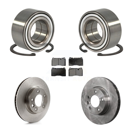 Wheel Bearing Disc Brake Rotor And Ceramic Pads Front Kit For Volkswagen Touareg