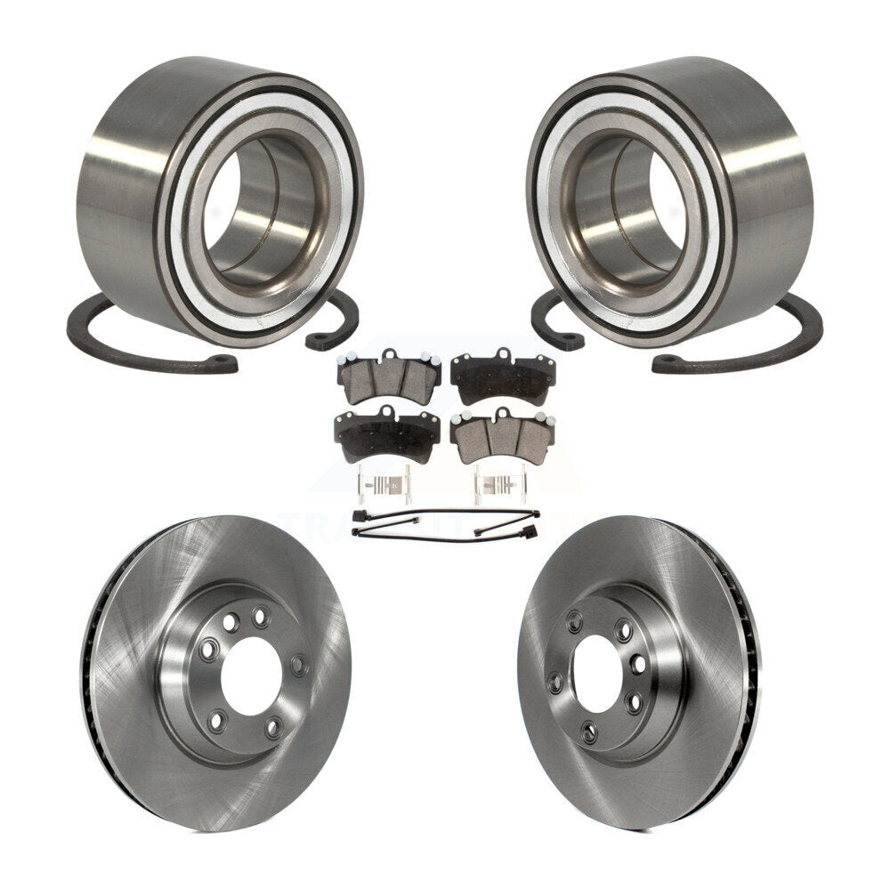 Wheel Bearing Brake Rotor & Pad Front Kit For Audi Q7 Porsche Cayenne Volkswagen