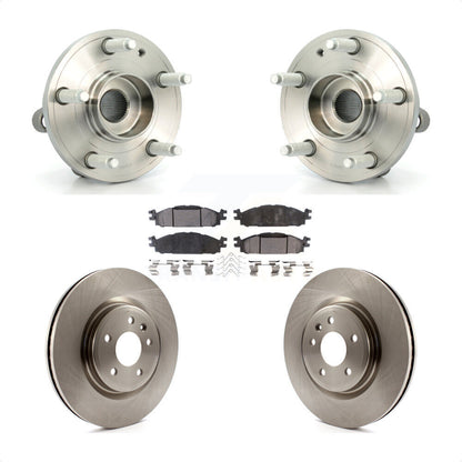 Hub Bearing Assembly Disc Brake Rotors And Pads Front Kit For Ford Explorer